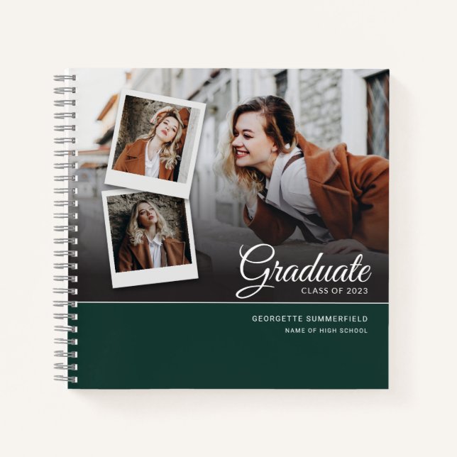 Graduation 2025 Party Grad Script Photo Guest Notebook (Front)