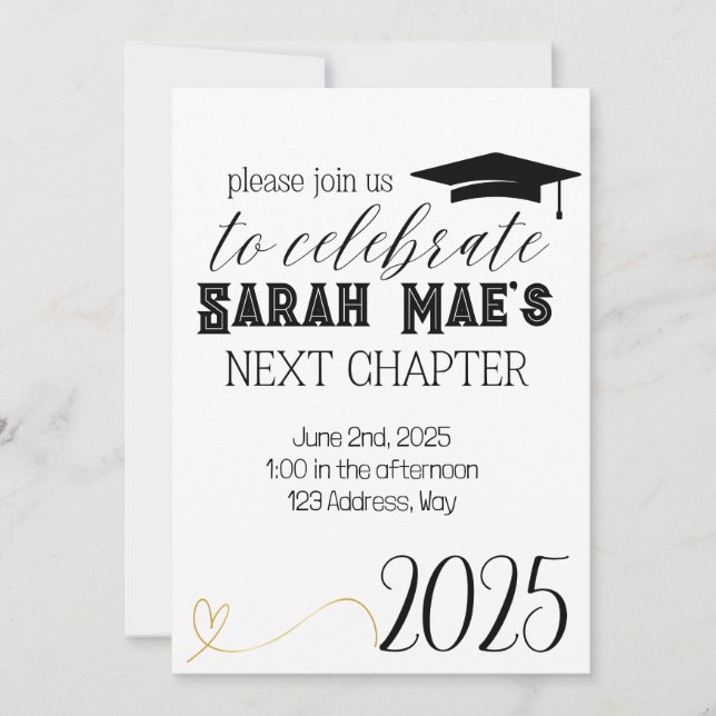 Graduation 2025 Party Invitation (Front)
