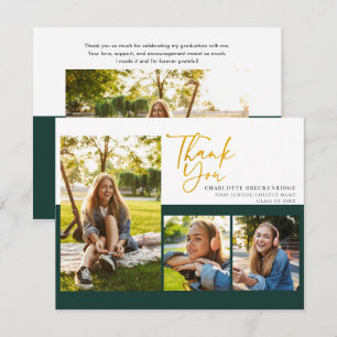 Graduation 2025 Party Photo Thank You Card