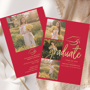 Graduation 2025  Photo Collage Grad Announcement