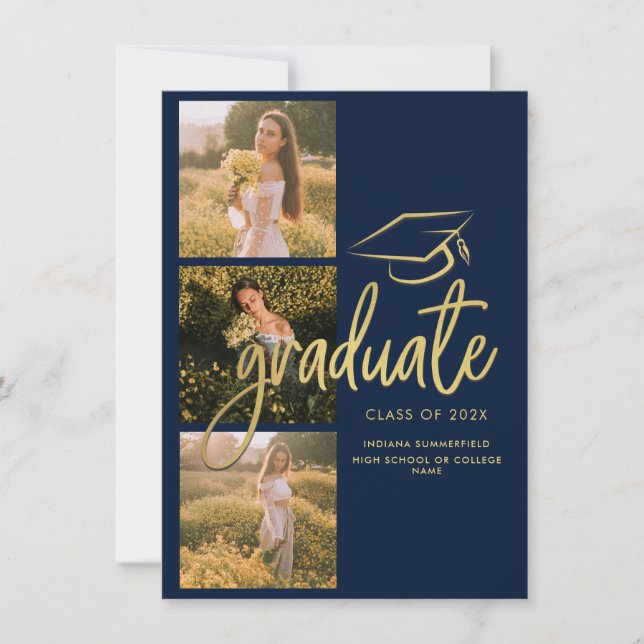 Graduation 2025 Photo Collage Script Announcement (Front)