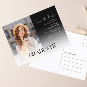 Graduation 2025 Photo Grad Save the Date Announcement Postcard