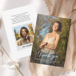 Graduation 2025 Photo Grad Thank You Card