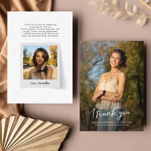 Graduation 2025 Photo Thank You Grad Card