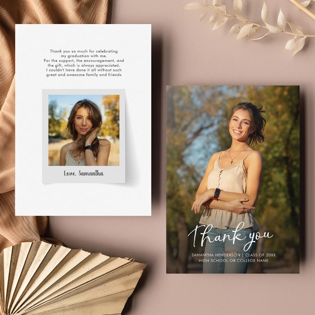 Graduation 2025 Photo Thank You Grad Card (Creator Uploaded)