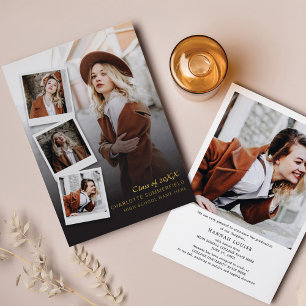 Graduation 2025 Photos Gold Foil Announcement