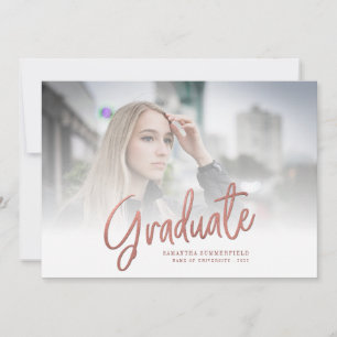 Graduation 2025 Photos Handwritten Script Grad Announcement