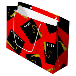 Graduation 2025 Red Large Gift Bag