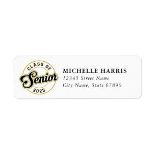 Graduation 2025 Return Address Labels