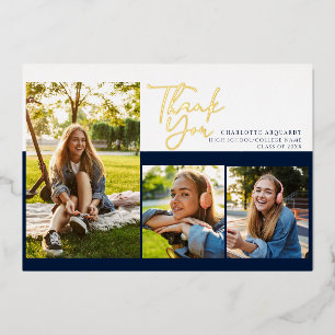 Graduation 2025 Script Graduate Thank You Gold