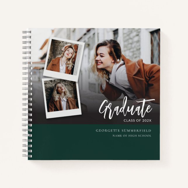 Graduation 2025 Script Photo Party Guest Book (Front)