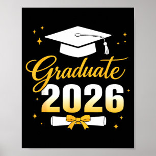 Graduation 2026 class of 2026 funny 2026 poster