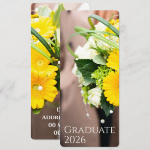 Graduation 2026 Custom Text Sunflower Announcement