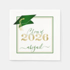 Graduation 2026 Faux Metallic Green Gold Script