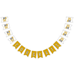 Graduation 2026 Gold and Black  Bunting