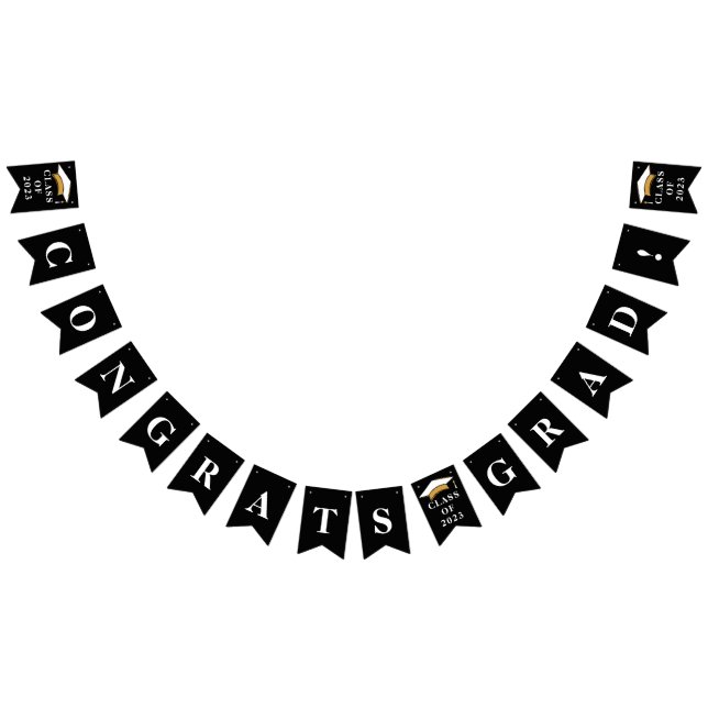 Graduation 2026 Graduate Party Black Bunting (All)
