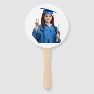Graduation 2026, Graduation Fan, Big Heads on  Hand Fan
