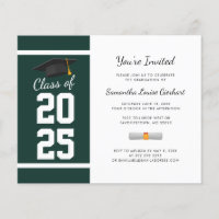 Graduation 2026 Green Grad Party Invitation