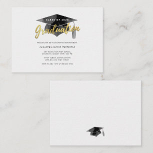 Graduation 2026 Minimalist Script Grad Party Card