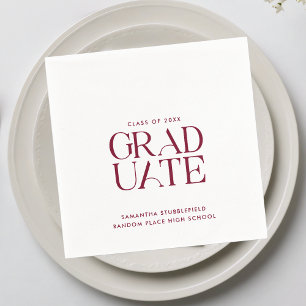 Graduation 2026 Modern Party Paper Napkin