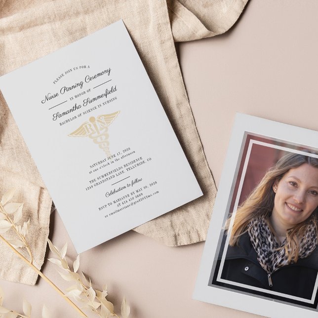 Graduation 2026 Nurse Pinning Ceremony Invitation (Creator Uploaded)