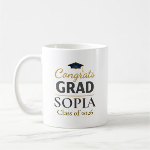 Graduation 2026 Personalized Congrats Grad Coffee Mug