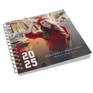 Graduation 2026 Photos Grad Party Guest Notebook