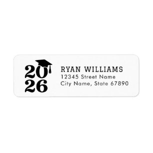 Graduation 2026 Return Address Labels