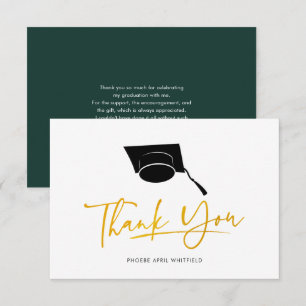 Graduation 2026 Script Grad Thank You Card