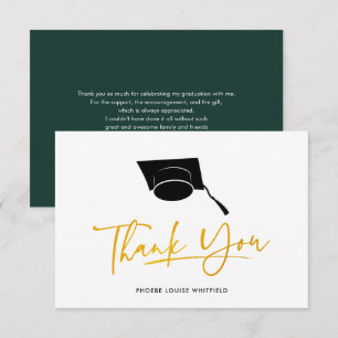 Graduation 2026 Script Grad Thank You Card