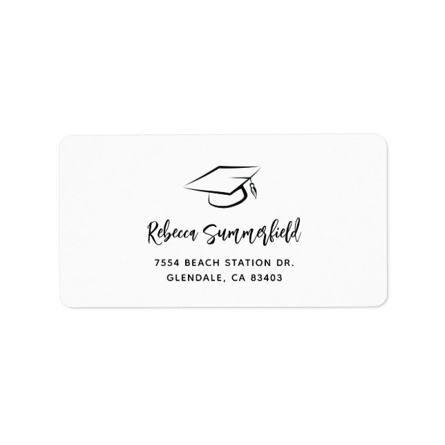 Graduation 2026 Script Return Address Label (Front)