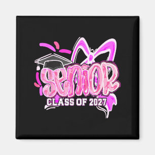 Graduation 2027 Senior 2027 Cl Of 2027 Coquette Nk Magnet