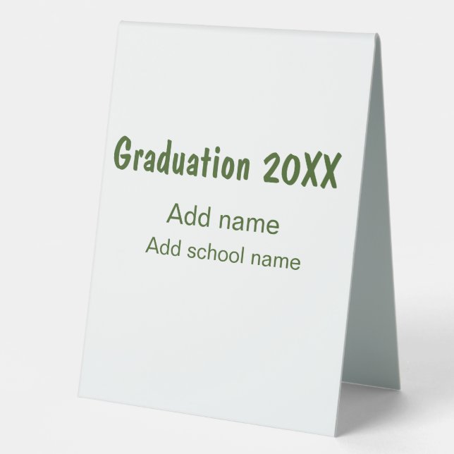 Graduation 20XX add year name school green modern  (Front)