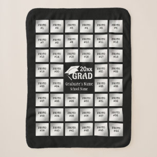 Graduation 44 Photo Collage (for Dark Backgrounds) Sherpa Blanket