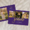 Graduation 4 Photo Collage Script Purple Gold Grad