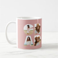 Graduation 4 photo modern personalised pink girly