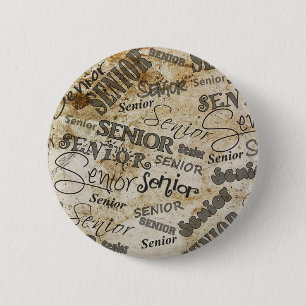 graduation 6 cm round badge