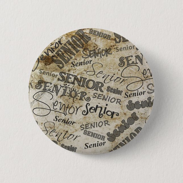 graduation 6 cm round badge (Front)