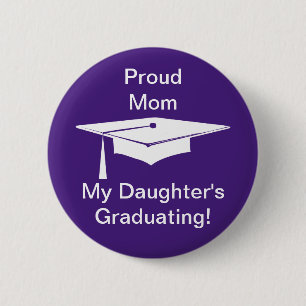 Graduation 6 Cm Round Badge