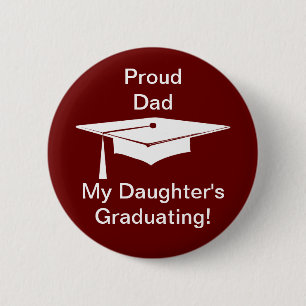 Graduation 6 Cm Round Badge