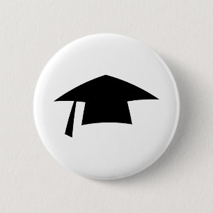 graduation 6 cm round badge