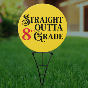 Graduation 8th Grade Funny Middle School Party Garden Sign