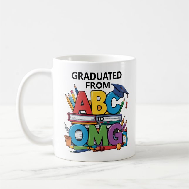 Graduation ABC Coffee Mug (Left)