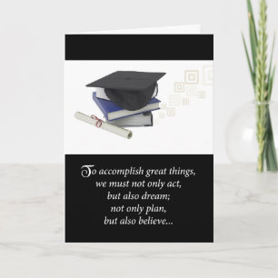 Graduation Accomplishment Card