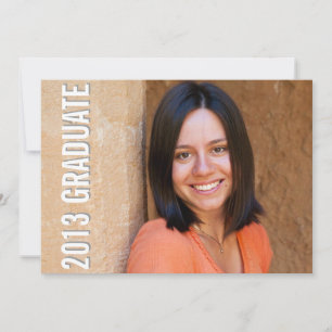 Graduation achievement full portrait modern green invitation