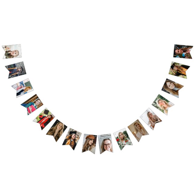 Graduation Achievements Grade Levels Photo Collage Bunting (All)