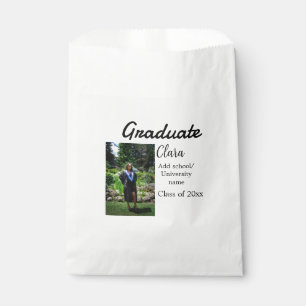 Graduation add name class of 20xx congrats add pho favour bags