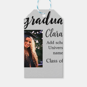 Graduation add name class of 20xx congrats add pho gift tags
