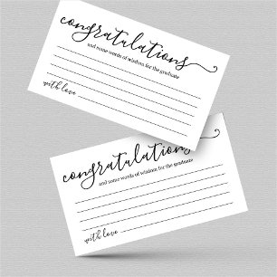 Graduation Advice and Well Wishes Card