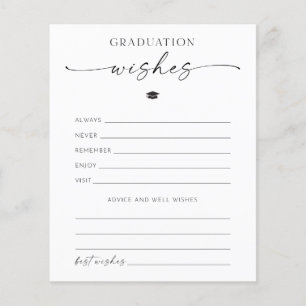 Graduation Advice And Wishes Card